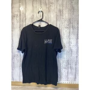 Luke Bryan Men’s Black Short Sleeve Crew Neck Concert Shirt Medium